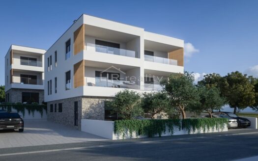 Brodarica – novostavby apartmánov v 1.rade od mora